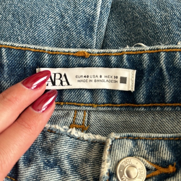 Zara Blue Wide Jeans - Picture 6 of 6